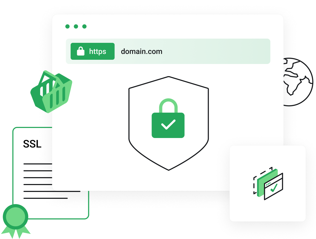 Günstige Domains - Steigere das Vertrauen deiner Kunden mit SSL-Zertifikaten.